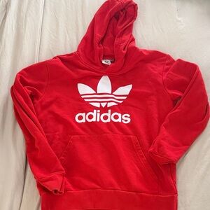 Adidas Scarlet Hoodie with White Logo